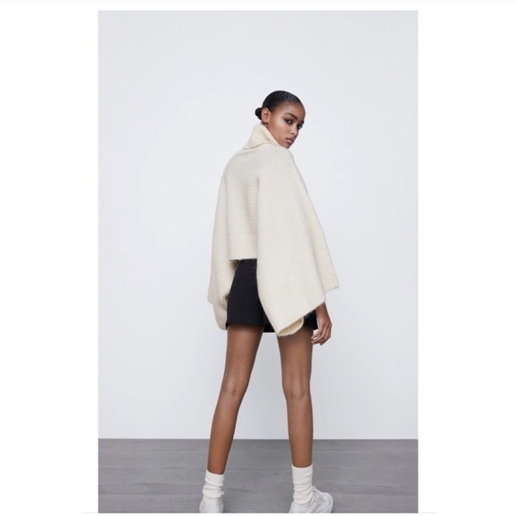 NWT ZARA Wool & Alpaca Blend Knit Sweater S - Picture 8 of 9